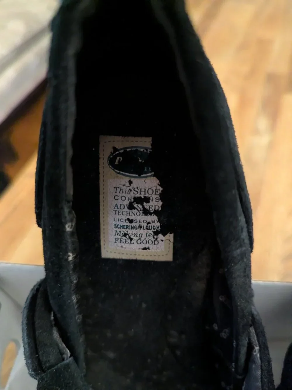Super Comfy Black Suede Wedge Heel Mary Janes Women's Size 9